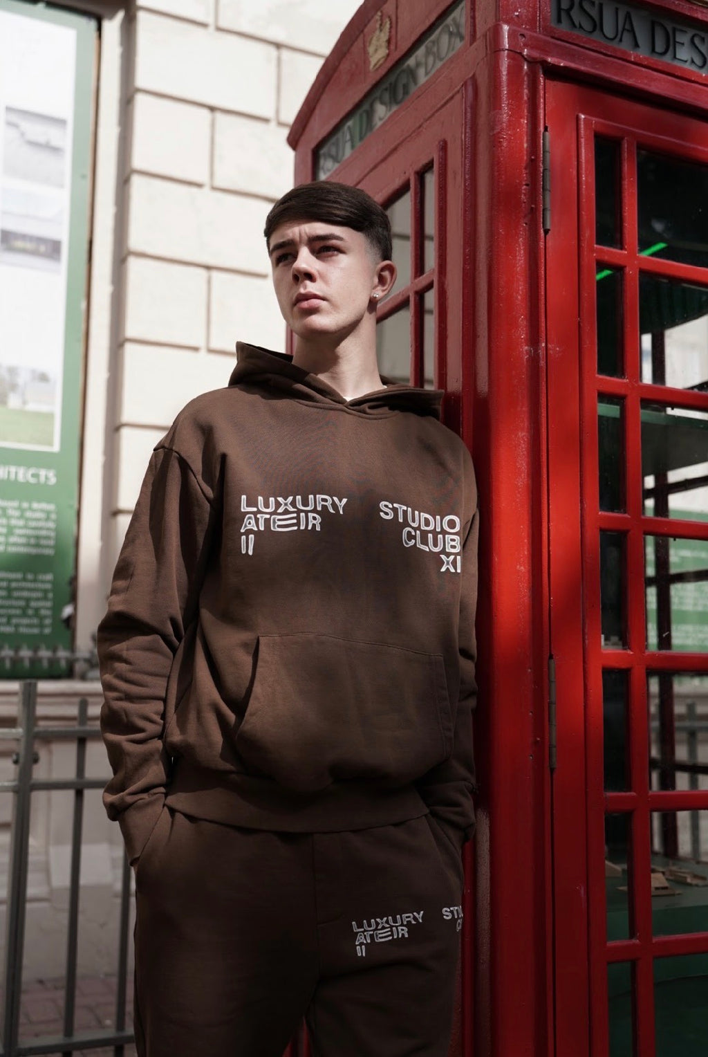 Luxury Studio Hoodie - Brown