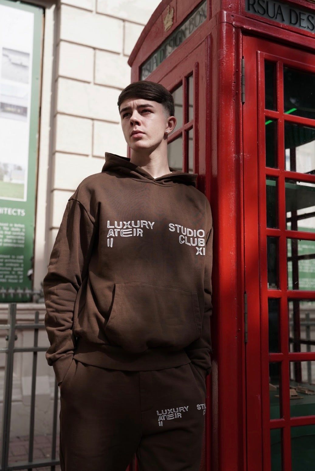 Luxury Studio Hoodie - Brown