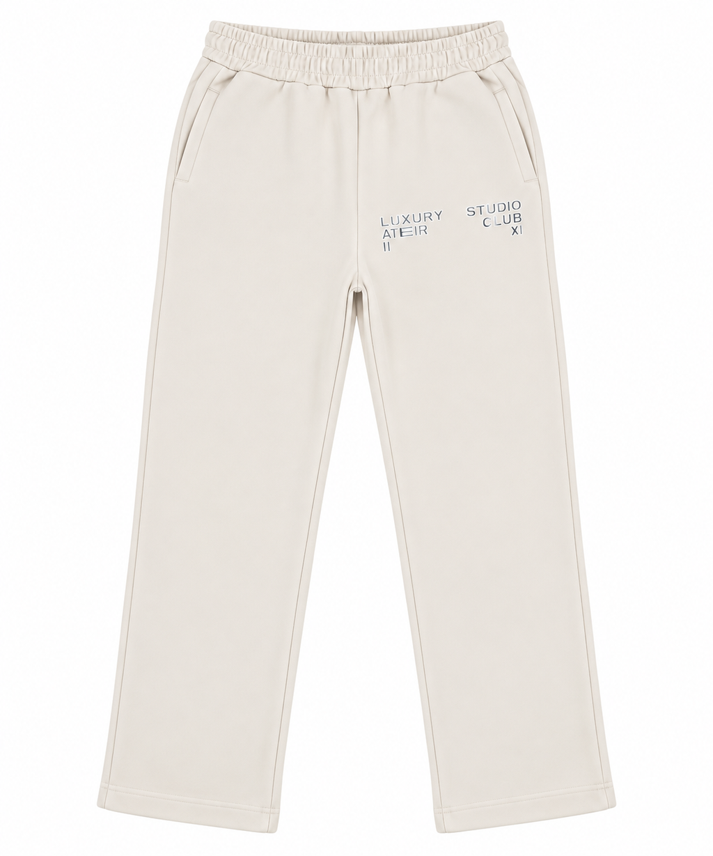 Luxury Studio Joggers - Cream