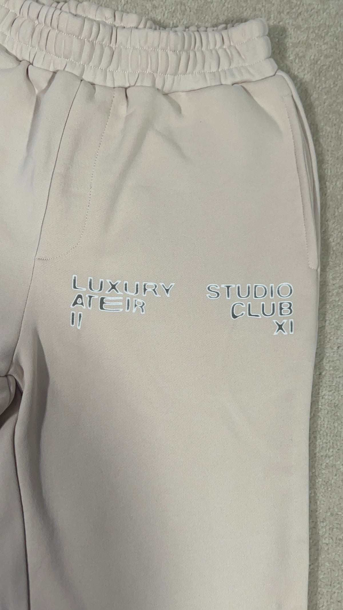 Luxury Studio Joggers - Cream